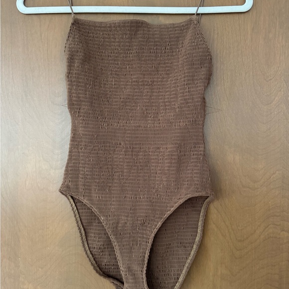 Toteme Brown One Piece Swimsuit - Picture 2 of 6